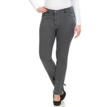 KjBrand Stretch-Jeans "Betty CS Denim Stretch", Damen, Gr. 50 (25), K-Gr, grau (denim graphit), Denim/Jeans, Obermaterial: 85% Baumwolle, 13% Polyester, 2% Elasthan, unifarben, casual, lang, Jeans, mit Stretch