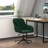 vidaXL Bürostuhl Samt Dunkelgrün