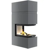 Hitze Kaminofen Hitze TRINITY 54x80x53.G TRI BOX Kamineinsatz mit Gehäuse grau