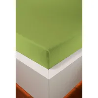 Bellana jersey Royal jersey Spannbetttuch Grün, 140-160 x 200-220