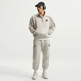 Nike Sweatshirt 1/4-Zip Light Bone/Schwarz 2XL