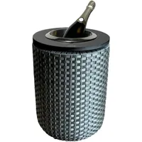 Cootab cooler table Beistelltisch mit Edelstahl-Kühler - Anthrazit/Schwarz