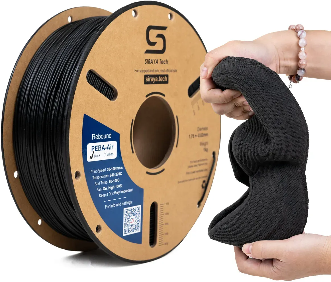 Siraya Tech Fibreheart PEBA Air 70A-95A, Farbe: Schwarz, Gewicht: 800g