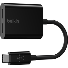 Belkin USB-C Audio- und Ladeadapter, Schwarz