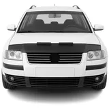 Omac Haubenbra Steinschlagschutz Bonnet Bra kompatibel mit VW Passat 1996-2000 Schwarz Halb