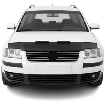 Omac Haubenbra Steinschlagschutz Bonnet Bra kompatibel mit VW Passat 1996-2000 Schwarz Halb