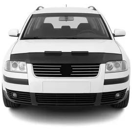 Omac Haubenbra Steinschlagschutz Bonnet Bra kompatibel mit VW Passat 1996-2000 Schwarz Halb