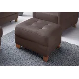 exxpo - sofa fashion Hocker Elio Kunstleder 70 x 45 x 70 cm Braun