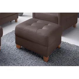 exxpo - sofa fashion Hocker Elio Kunstleder 70 x 45 x 70 cm Braun
