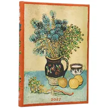 paperblanks ltd. 12-Monatskalender Van Goghs Stillleben Midi Horizontal 2027 Buch