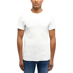 Mustang Herren T-Shirt ALLEN Slim Fit Cannoli Cream 2084 XXL