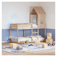 VidaXL Dach für Kinderbett 60x99x139,5 cm Massivholz Kiefer