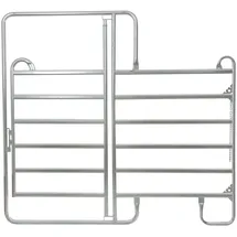 Kerbl Panel - Zaunelement 2,4 m mit Tor (incl. Kettenverschl.)