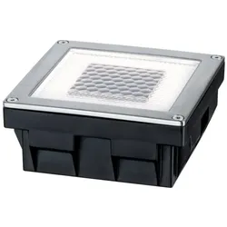 Paulmann 93774 Bodeneinbauleuchten-Set Solar Cube LED Edelstahl, 1er Set