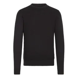 Strickfleece-Pullover INDICODE "Strickpullover IDRicardo", Herren, Gr. 3XL, schwarz, Obermaterial: 100% Baumwolle CO., Pullover