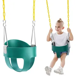 VEVOR Schaukelsitz Kleinkinder Hohe Rückenlehne Baby-Schaukel Grün Garten