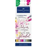 Faber-Castell Tuschestift Dual Marker Goldfaber Aqua, Lettering, 6er Set