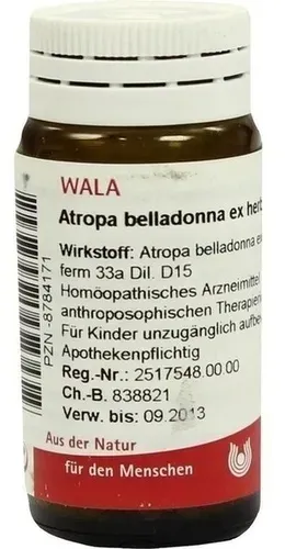 ATROPA belladonna ex Herba D 15 Globuli 20 g