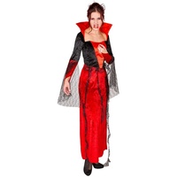 dressforfun Vampir-Kostüm Frauenkostüm Gothic Vampirkleid rot L - L