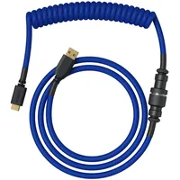 Glorious PC Gaming Race Coiled Cable Kabel Cobalt Blue PC
