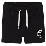 name it - Sweat-Shorts NMMDIKE Panda in black, Gr.98,