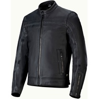 Alpinestars Dyno Lederjacke - Schwarz/Schwarz / XXL