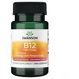 Swanson Health Products Vitamin B12 mit Folsäure Lutschtabletten 100 St.