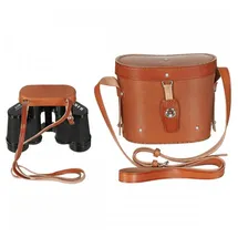 Max Fuchs MFH Fernglas 8 x 30 schwarz mit Lederbehälter