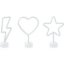 Beliani LED Neonlicht 3er Set FLORETTA Bunt