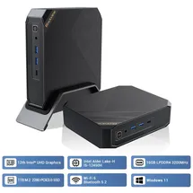 Blackview Mini-PC MP200 2023 11,6" 4K Ultra HD Intel Core i5 12450H 4,4 GHz 16 GB RAM 1 TB SSD Intel UHD Graphics Windows 11 Pro