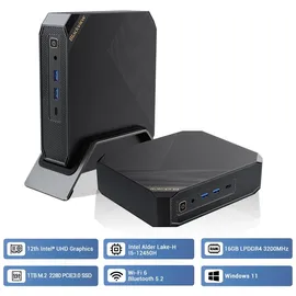 Blackview Mini-PC MP200 2023 11,6" 4K Ultra HD Intel Core i5 12450H 4,4 GHz 16 GB RAM 1 TB SSD Intel UHD Graphics Windows 11 Pro