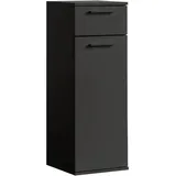 mokebo Der Matrose Bad-Beistellschrank 33 x 91 x 34 cm Schwarz