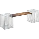 Gabiona Gabionenbank 205 x 45 x 60 cm