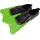 Energetics Herren Fin Basic Flosse, Greenlime/Black/Blue, 38-39