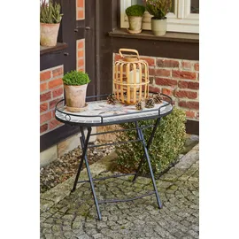 Siena Garden Stella Gartentisch 68 x 41 x 60 cm schwarz/bunt