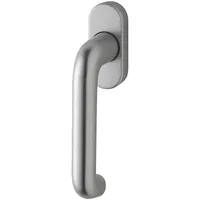 Erich Dieckmann GmbH edi DK-Fenstergriff Janus 1013/1000 mit ovaler Rosette,VK7x35 Edelstahl matt