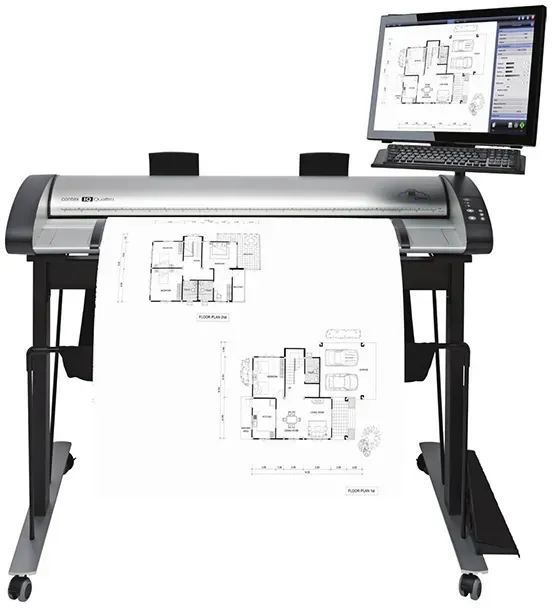 Contex IQ Quattro X 4490 ScanStation PRO mit hohem Reprostandfuß 112 cm / 44 Zoll