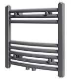 vidaXL 141896 Handtuchheizkörper 480 x 480 mm gebogen grau