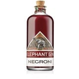 Elephant Gin Negroni - servierfertiger und in Eichenfässern gereifter Cocktail mit Maasai-Perlenband - Ready-To-Drink - 28% Vol., 700ml