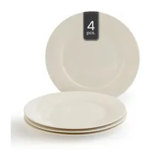 Home4You Dessertteller 20 cm Weiß 4er Set