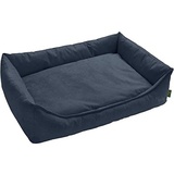 Hunter EIBY Hundesofa, schmutzabweisend, Easy CLEAN-Technologie, pflegeleicht, L, blau