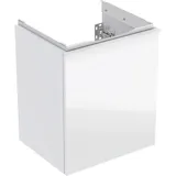 Geberit Waschtischunterschrank 1 Schublade 45 x 45 x 0 cm Weiß Hochglänzend