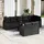 vidaXL Garten-Lounge-Set 9-tlg. schwarz