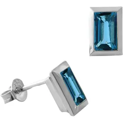 Acalee 70-1023-03 Topas-Ohrringe Weißgold 333 Stecker mit Topas London Blau