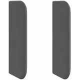 vidaXL Kopfteil Ohr Dunkelgrau 40,5 x 40,5 x 4 cm Stoff