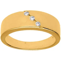 Fingerring LADY Gr. 21, gold (vergoldet), Fingerringe, Damen, 21, Metall