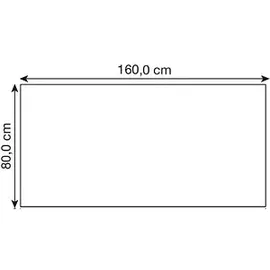 Hammerbacher Tischplatte KP16 eiche rechteckig 160,0 x 80,0 x 2,5 cm