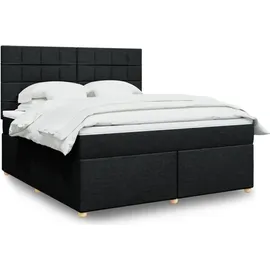 vidaXL Cruz Block 180 x 200 cm Schwarz