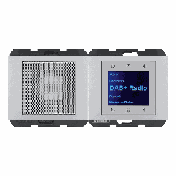 Berker Radio Touch UP DAB+, Bluetooth mit Lautsprecher K.5 (Aluminium)