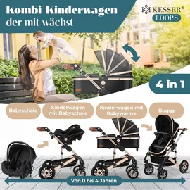Kesser Loops 3 in 1 schwarz/champagne